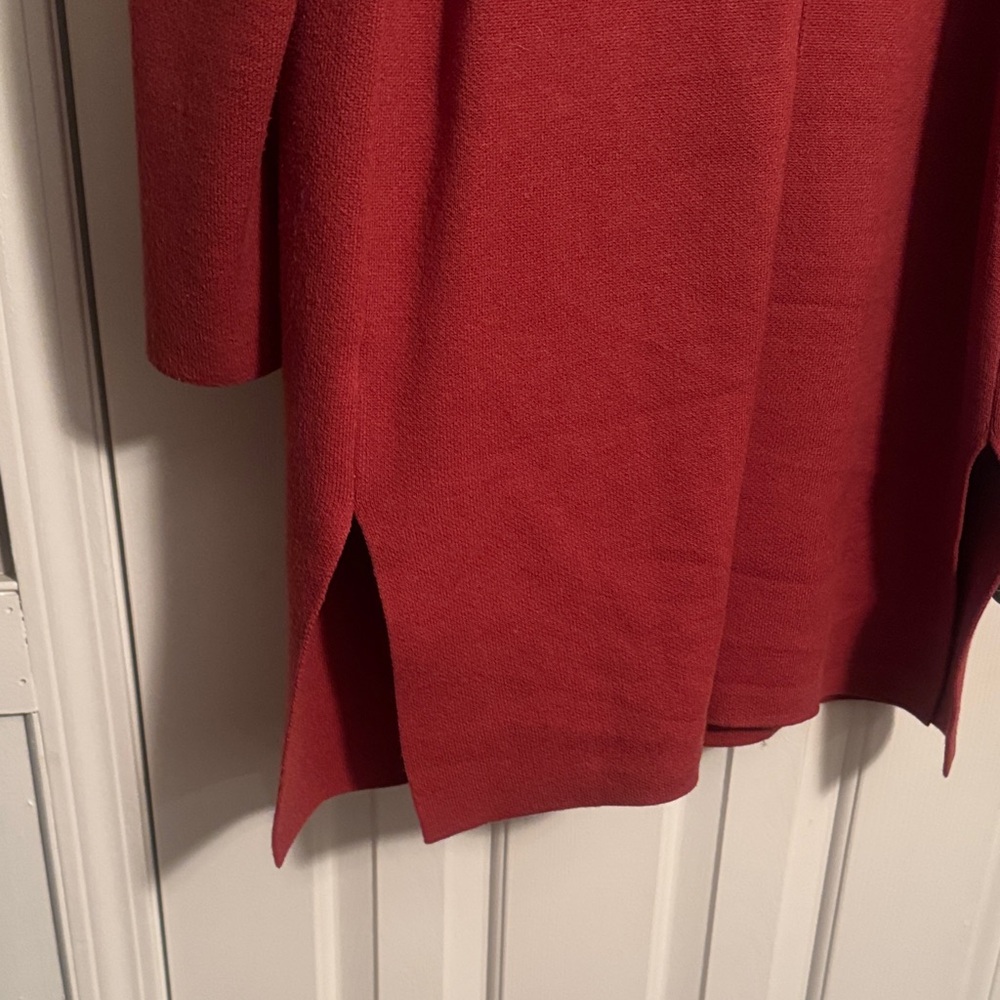 Luxurious Deep Rust Open-Front Cardigan (R) - Picture 4 of 6